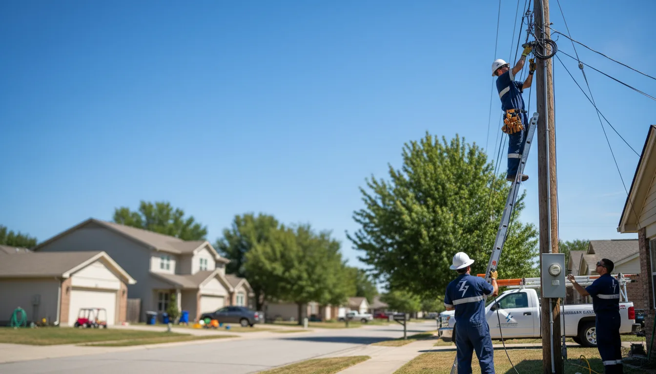 Residential electrician providing installation services in Rougon, LA
